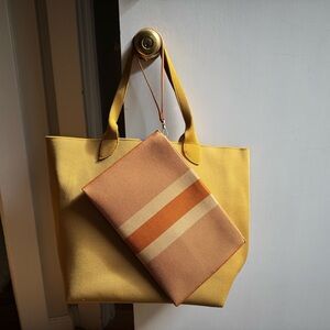 Rothy's the Lightweight Yellow and Orange Tote Bag Set